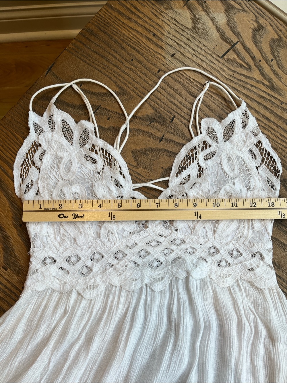 Free People White Lace Mini Dress or coverup - Picture 13 of 13